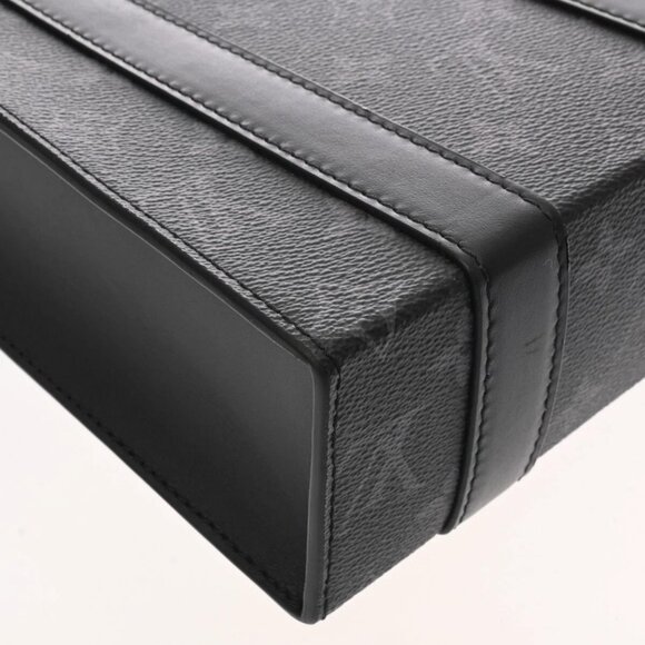 LOUIS VUITTON Monogram Eclipse Sac Plat Mini 2WAY Black/Noir 800000135411000 - Picture 3 of 9